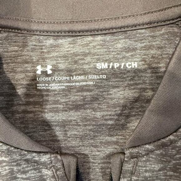 Under Armour Tech 2.0 Quarter Zip Long Sleeve Athletic Top Men’s Small Brown Gym - Picture 2 of 4